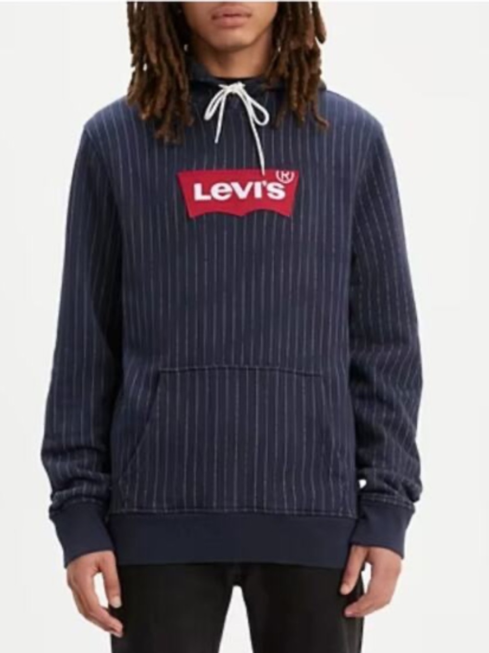Levi’s striped vintage hoodie blue cream size Medium